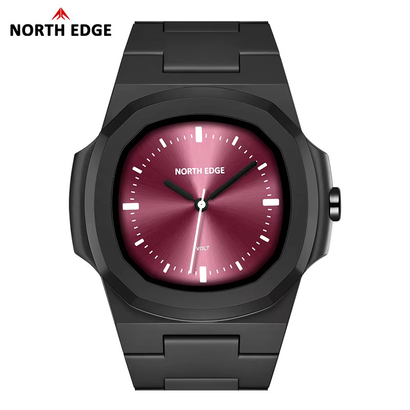 NORTH EDGE Digitaluhr, Schwarz, Eckig, Unisex, 5 ATM - Bild 2