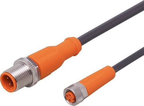 ifm Electronic EVC999 Verbindungsleitung, Stecker gerade, Buchse gerade, 3-polig, orange, Länge: 3,5 m - Bild 1