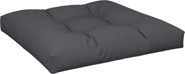 vidaXL Palettenkissen Schwarz aus Polyester, B/B/H: 80 x 80 x 12 cm - Bild 1
