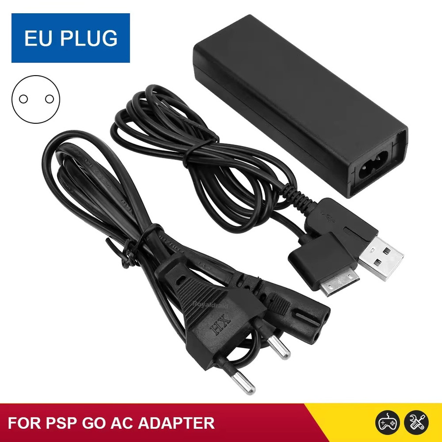 Hayoumon USB-Ladegerät 5V mit Ladekabel und Datenkabel für PSP GO, Schwarz - Bild 5