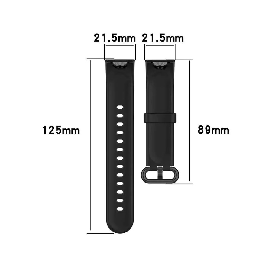 I LOVE LUO Uhrenarmband Silikon, Schwarz, Unisex - Bild 2