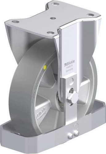 Blickle Stahlblech-Bockrolle BH-ALTH 180K-AS-FS in Silber, Rad-Durchmesser: 180 mm, Tragfähigkeit: 700 kg - Bild 1