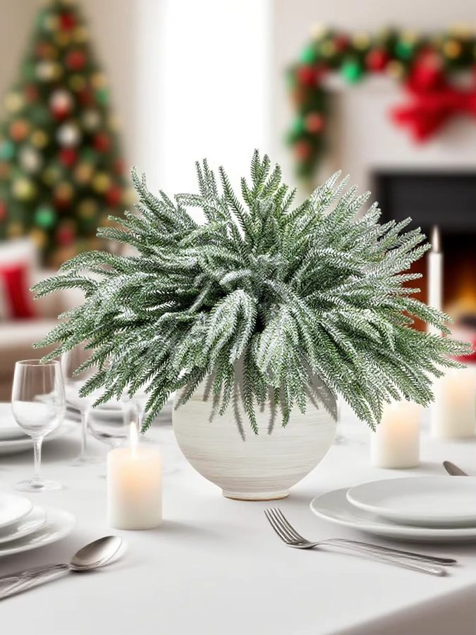 Künstliche Kiefernnadeln von smr zur Tischdekoration für Weihnachten, Garten und Hochzeit - Bild 4