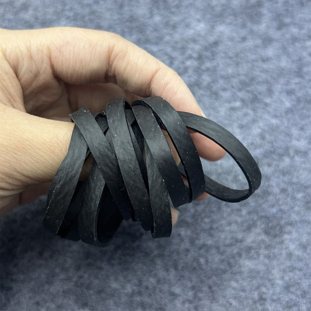 50 elastische Gummibänder in Schwarz für Büro und Home Office - Bild 1