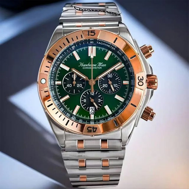 YPAY Chronograph, Automatik, Edelstahl, Keramik-Lünette, 42 mm, Herren - Bild 1