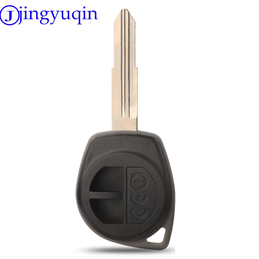 Jingyuqin Schlüsselhülle für Suzuki Swift, Grand SX4, Liana, Aerio, Vitara, Grand Vitara, Alto und Jimny mit Fernbedienung, Farbe: Schwarz - Bild 2
