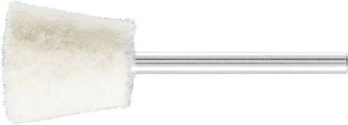 PFERD Filzpolierstifte in Winkelform, mittelhart, Durchmesser: 15 mm, Schaft-Durchmesser: 3 mm, 10 Stück, weiß - Bild 1
