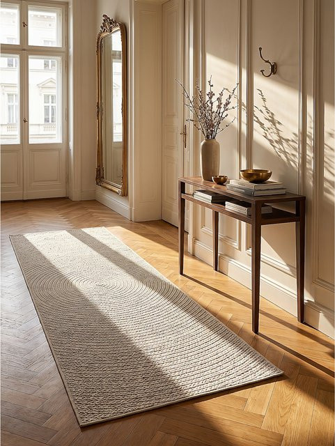 CORDEV Läufer Kadima Design aus Flachgewebe in Creme, B/T: 80 x 250 cm - Bild 1