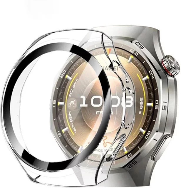 Huawei Uhren Schutzhülle, Gehärtetes Glas, Kunststoff, 46 mm und 41 mm - Bild 1