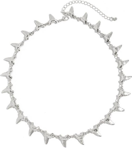 Halskette Messing, Silber, Unisex - Bild 1