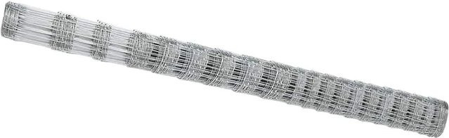 vidaXL Feldzaun aus verzinktem Stahl in Silber, B: 25 m, H: 1,6 m - Bild 1
