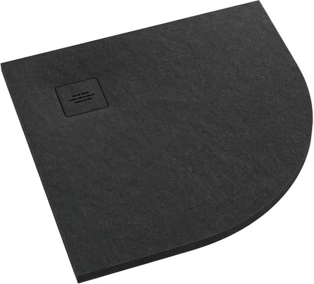 Schaedler Duschwanne Viertelkreis Stabildense Ultralight Premium Tytanit in Schwarz B/T: 90 x 90 cm - Bild 1