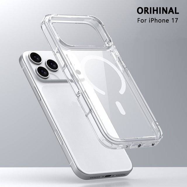 Apple Original MagSafe Hülle für iPhone 17 Pro Max und 17 Air, transparente Magnetabdeckung aus Acryl, ultra dünn - Bild 1