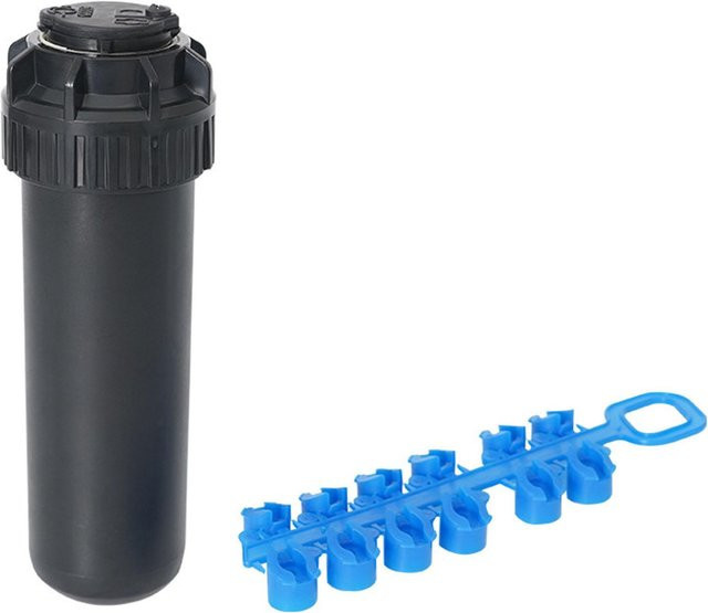 Neoglint Vergrabener Sprinkler mit G3/4-Zoll-Gewinde und Teleskop-Sprühdüse aus Kunststoff in Schwarz - Bild 1