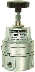 Riegler Präzisionsdruckregler ohne Manometer in Silber, Anschluss G 1/4, Regelbereich 0,05 - 7 bar - Bild 1