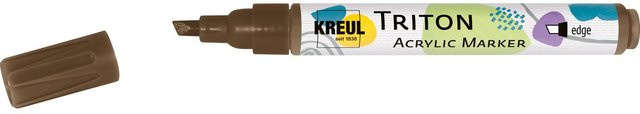 KREUL Triton Acrylic Marker edge Permanent Acrylmarker mit Keilspitze in Havannabraun - Bild 1