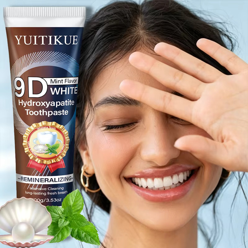YUITIKUE 9D Weiße Hydroxyapatit-Zahnpasta, Minzgeschmack, Unisex - Bild 2