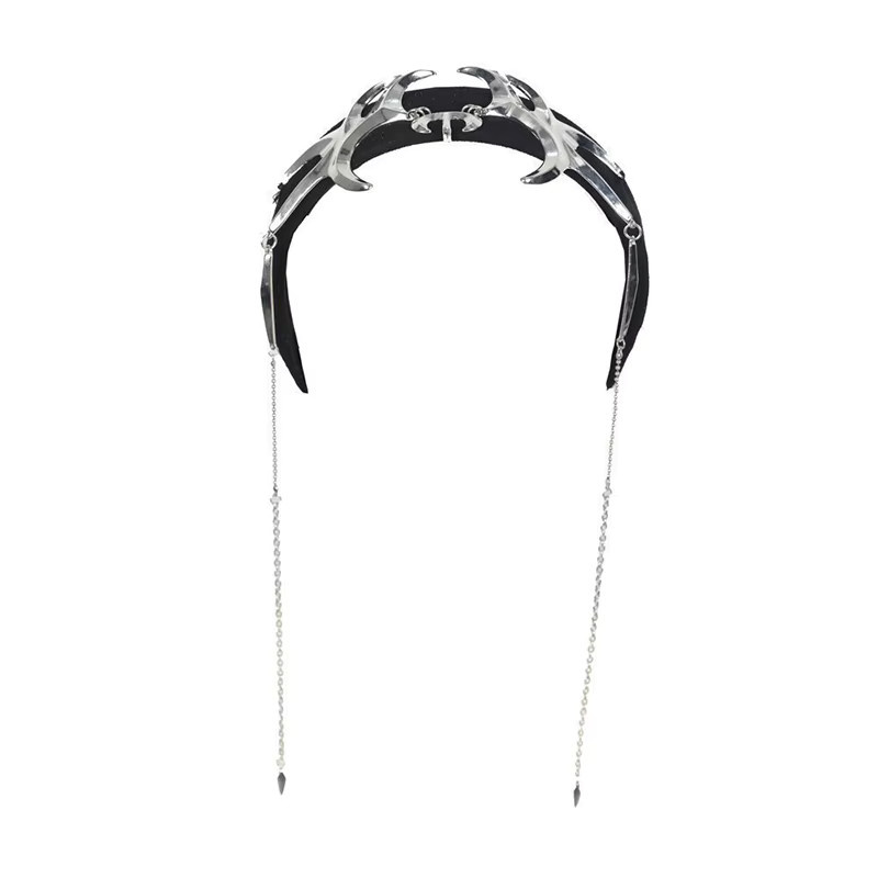 ZHUHE Stirnband mit Kettendetail, Damen - Bild 4