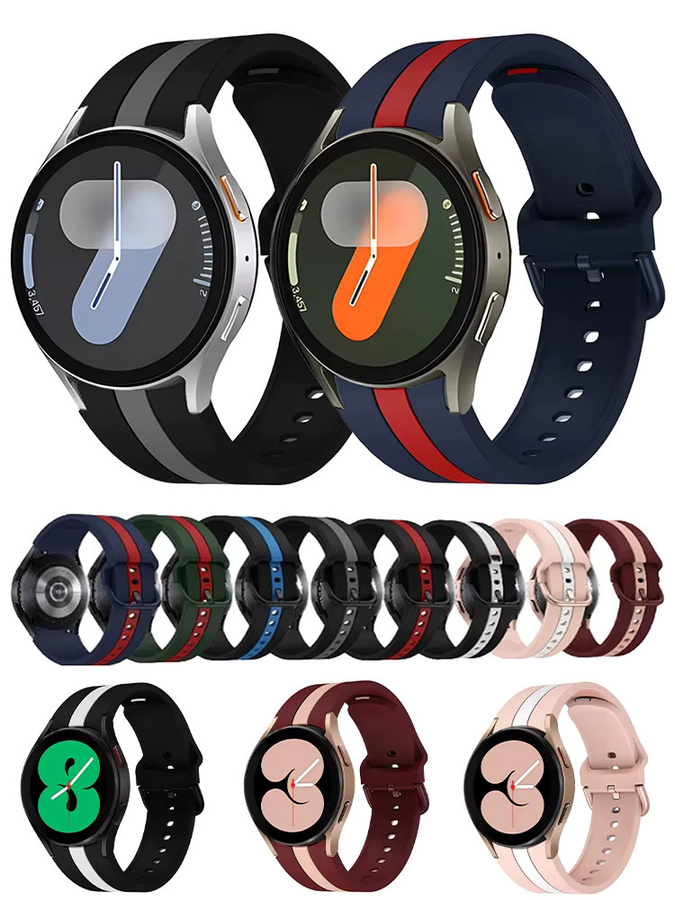 Samsung Uhrenarmband, Silikon, Schwarz, Unisex - Bild 6