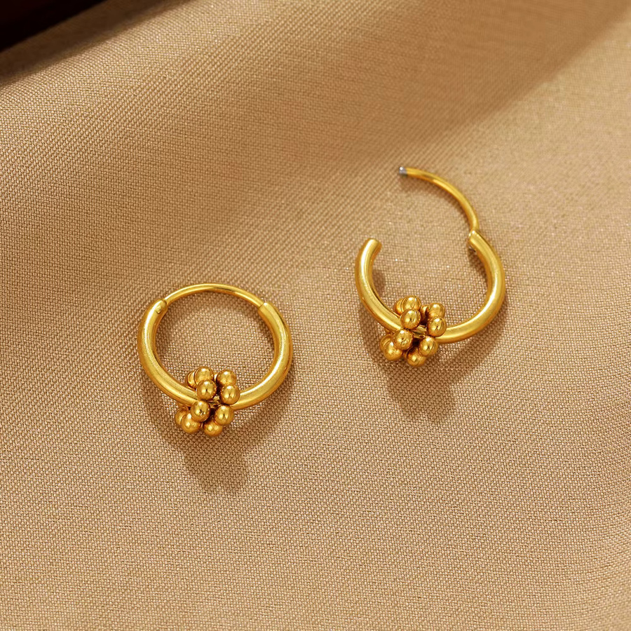 Erpels Creolen Edelstahl, Gold, Damen - Bild 4