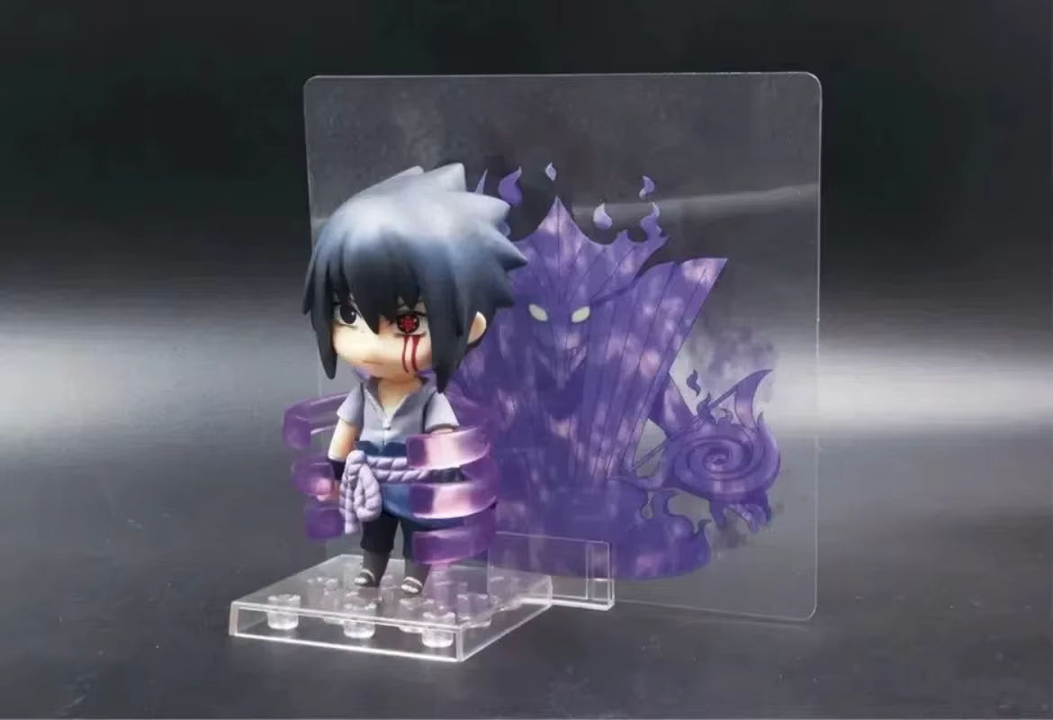 Bandai Naruto Uchiha Sasuke Anime Actionfigur Q-Version aus PVC mit austauschbaren Gelenken, mehrfarbig, Höhe: 10 cm - Bild 5
