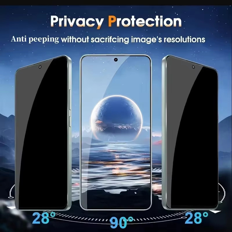 Anti-Spy Privatsphäre Displayschutzfolie aus Hydrogel für Samsung Galaxy S25 Ultra, S25, S24 Ultra, S24 FE 5G, S23 Ultra und S22 Plus, transparent - Bild 2