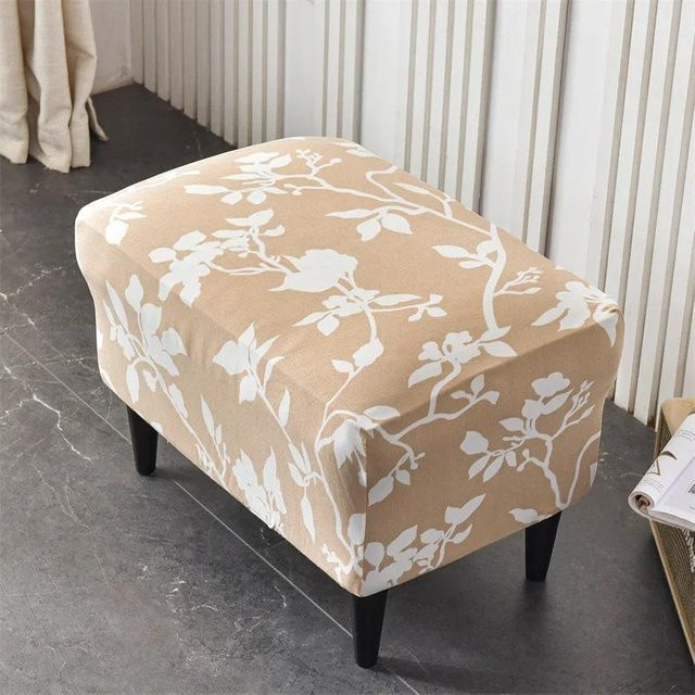 2 Stück Yiran bag Ohrensesselbezüge im Landhausstil mit floralem Muster, dehnbar und abnehmbar, Beige/Mehrfarbig - Bild 1