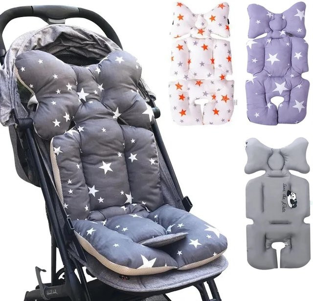 MoShuBe Baumwoll-Kinderwagenkissen und Hochstuhl-Sitzkissen in Pink für dein Baby - Bild 1