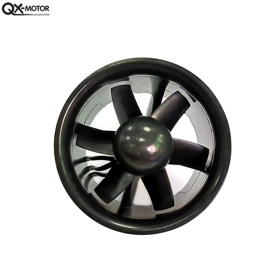 QX-MOTOR 70mm EDF 6-Blatt Impeller, Bürreloser Motor, Schwarz - Bild 3