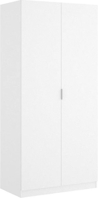 Vente-unique Kleiderschrank Listowel Weiß Breite: 81 cm, Höhe: 184 cm, Tiefe: 52 cm - Bild 1