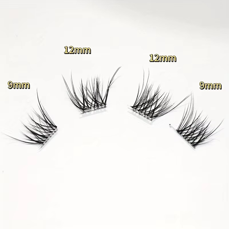 Mixiaohe Crescent Spring Fluffy Cluster Lashes, C Curl, Natürlich - Bild 6