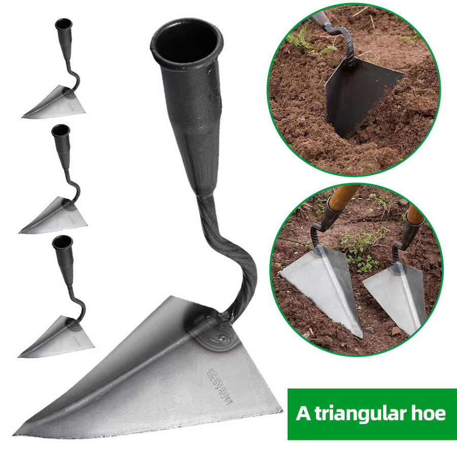 ATUOTIN Dreieckige Furrow-Hacke mit kleiner Spitze zur manuellen Bodenbearbeitung für deinen Garten - Bild 2