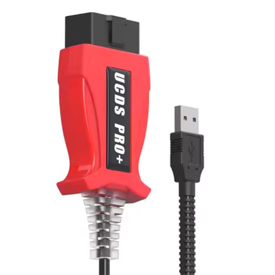 UCDS Pro+ Auto-OBD2-Scannerkabel-Adapter für Ford mit 35 Token Software Version 1.27.001 in Rot - Bild 2