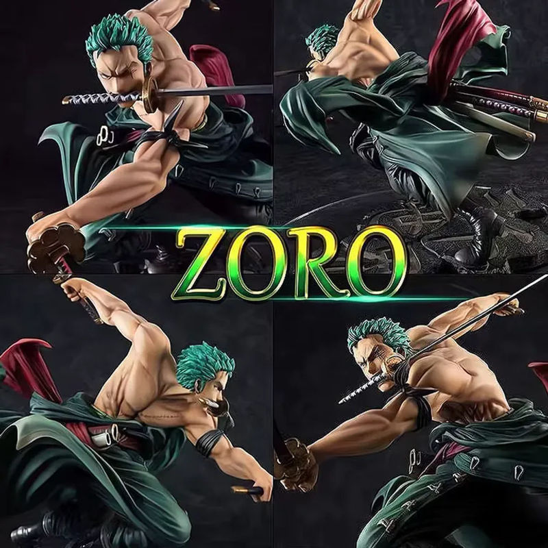 Bandai One Piece Roronoa Zoro Anime Actionfigur aus PVC in Mehrfarbig - Bild 3