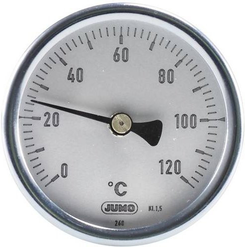 Jumo Bimetallthermometer in Silber und Stahl - Bild 1