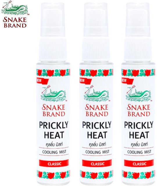 Snake Prickly Heat Cooling Mist Classic Spray, 30 ml, Unisex - Bild 1
