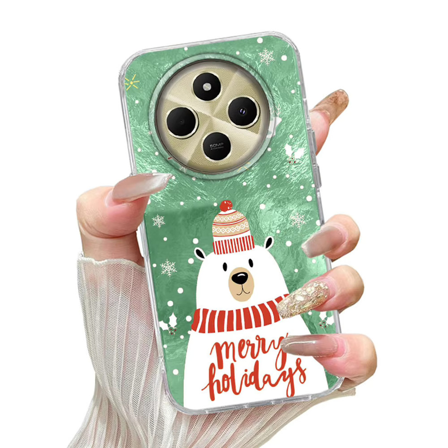 Frohe Weihnachten Santa Elch Handyhülle für Xiaomi Redmi Note 14 13 12 11 10 9 Pro und weitere Modelle - Bild 2