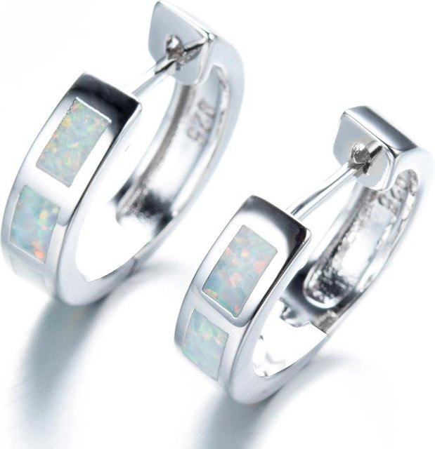 YIRAN Jewelry 5 Ohrringe, rechteckig, white, Damen - Bild 1