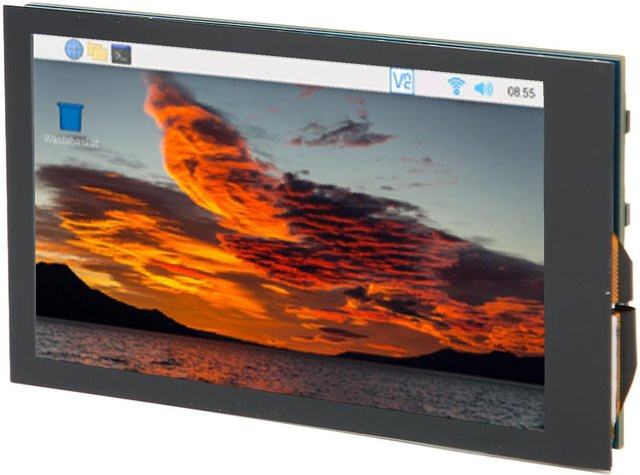 DIYelecs Kapazitiver 3,5 Zoll LCD IPS Touchscreen mit 5-Punkt-Touch, 480x800 Auflösung, dimmbar und 170 Grad Betrachtungswinkel, Grau - Bild 1