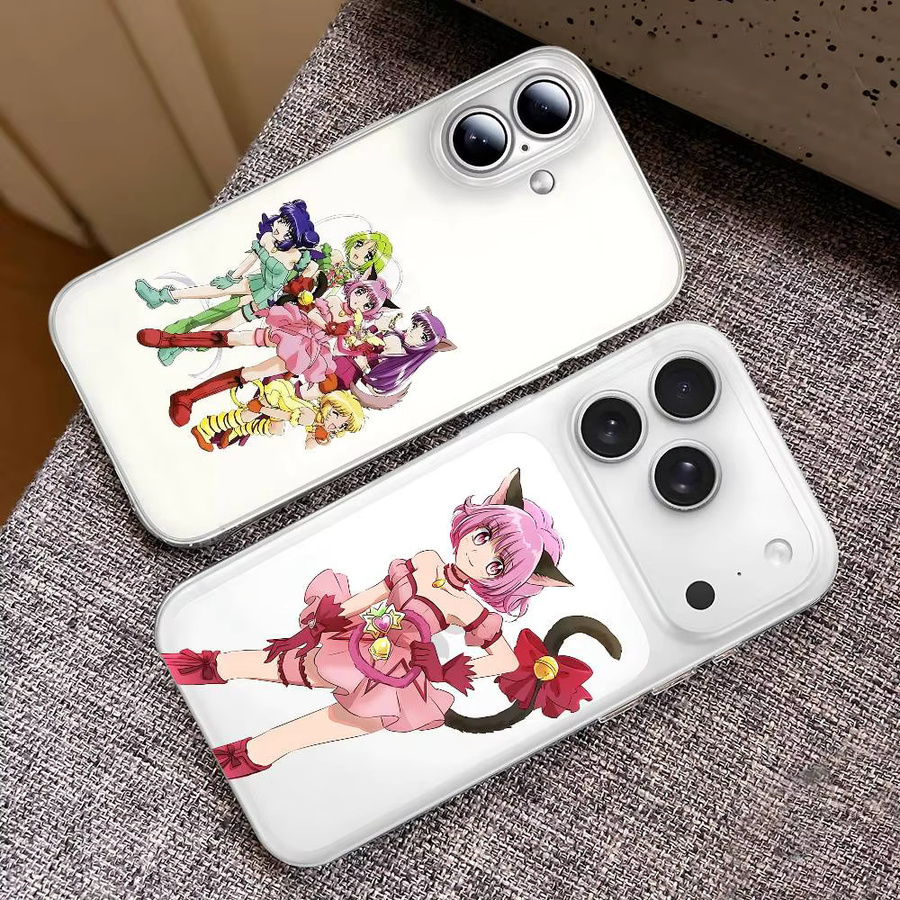 Tokyo Mew Mew Handyhülle für iPhone 11 bis 17 Pro Max Mini Plus, transparente stoßfeste Hülle - Bild 3