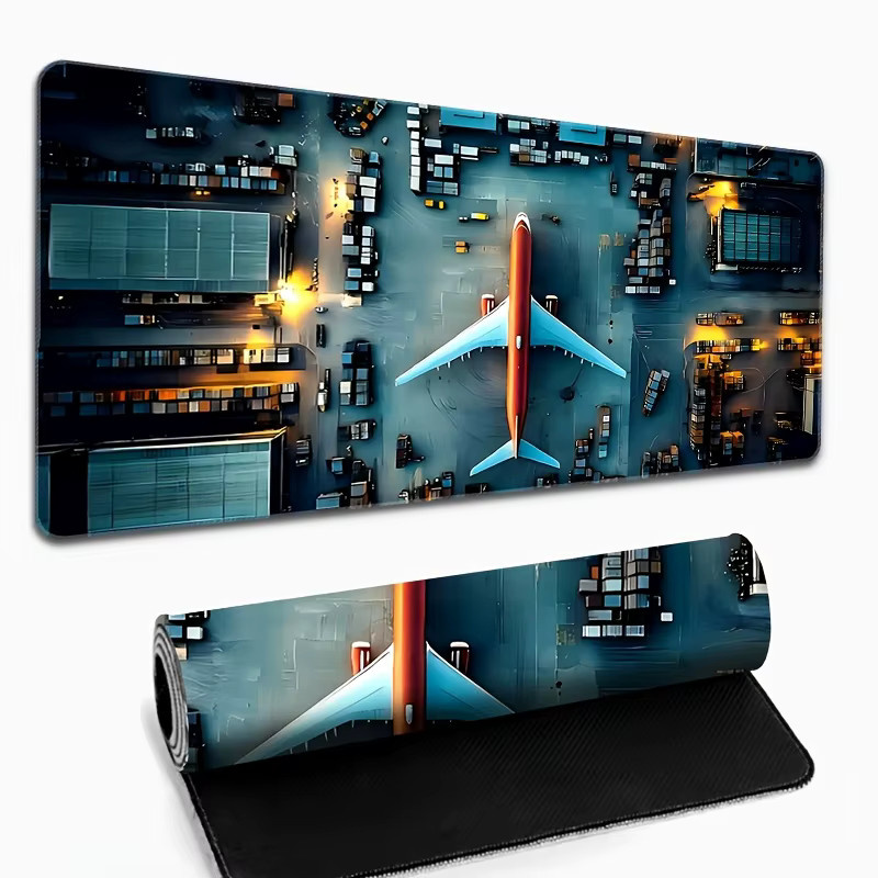 Potdemiel Gaming-Mauspad Aerial Aircraft Design in Multicolour - Bild 2