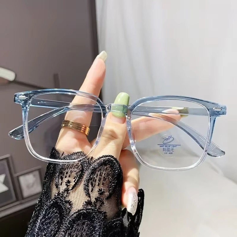 Koreanische Korrektionsbrille, rund, Vollrand, transparent, Unisex, Kunststoff - Bild 2