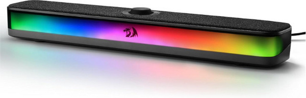 Redragon GS515 RGB Desktop Soundbar 2.0 Kanal Stereo Computer Lautsprecher mit Bluetooth 5.3 und USB-C/USB-A Anschluss, Schwarz