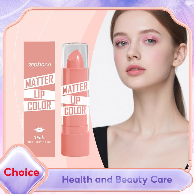 zephoco Lippenstift, Pink, Matt - Bild 1