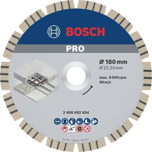 Bosch Diamanttrennscheibe Best for Concrete in Multicolour, Durchmesser: 180 mm - Bild 1