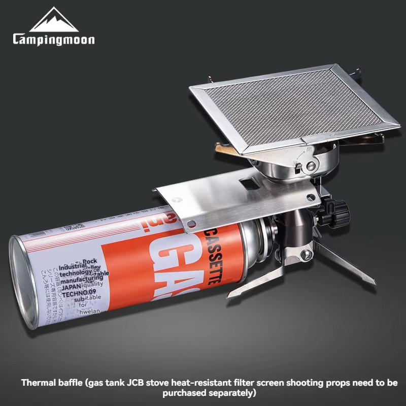CAMPINGMOON ST-2311/ST-JCB Hitzeschild aus Metall für Gasgrills und Gasherde in Silber - Bild 2
