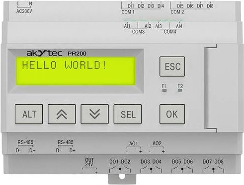 akYtec Relais PR200.230.4.0 65862 in Grau, 230 V/AC - Bild 1