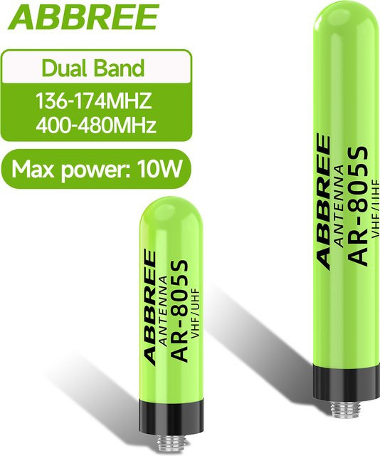 ABBREE AR-805 Plus Upgrade AR-805S Mini Walkie-Talkie-Antenne mit SMA-Buchse in Schwarz für Baofeng UV-5R MINI Radio - Bild 1