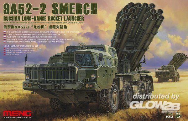 MENG Models Russian Long-Range Rocket Launcher 9A52-2 Smerch, Fahrzeuge, Grün - Bild 1