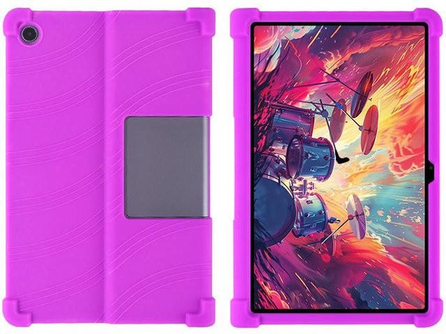 Lenovo XiaoXinPad Studio 11,5-Zoll Tablet-Hülle für Tab Plus 2024 TB351FU, stoßfeste Silikon-Schutzhülle mit Ständer, violett - Bild 1